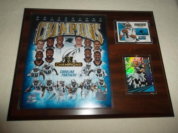 Carolina Panthers NFC Champion 2015 NFL Sport Plaque